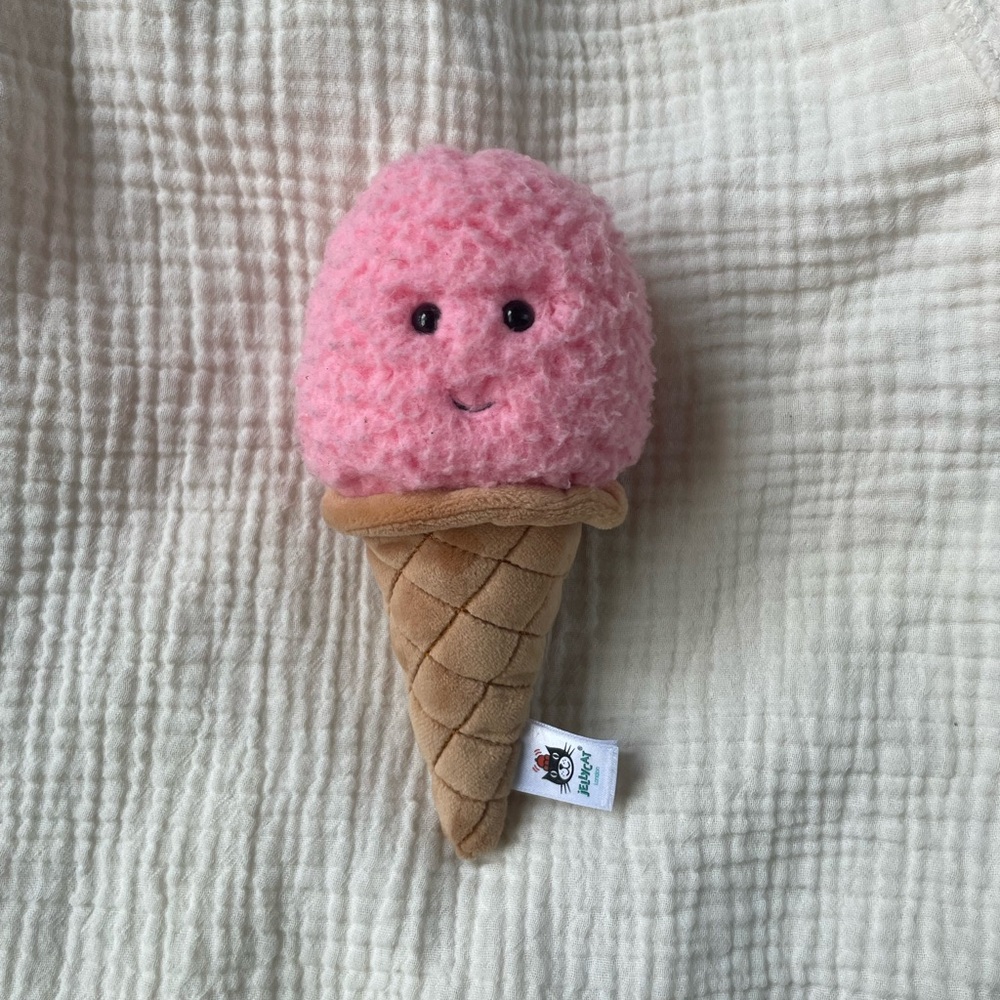 Jellycat Irresistible Ice Cream Strawberry- Cone Plush (Retired)